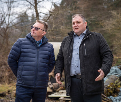 Ogled saniranih plazov v Košišah in izvajanje sanacije v Lanišah (11)